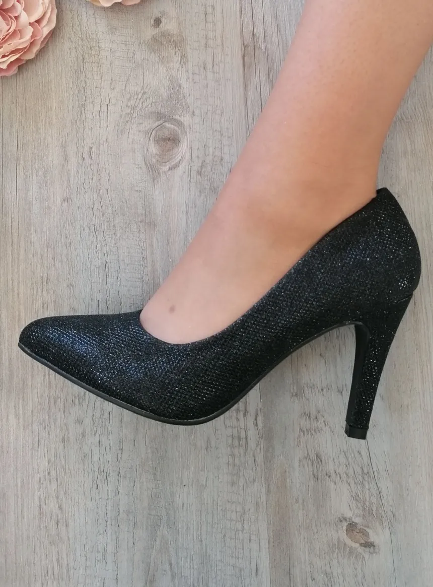 Chaussures de soirée femme scintillante Noir 36
