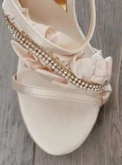 Chaussures de soirée femme strass et or