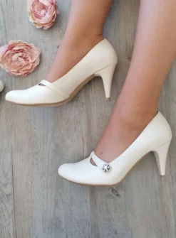 Chaussures mariage femme éco cuir strass