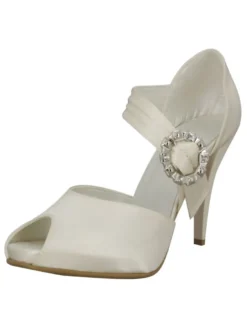 Chaussures mariée cérémonie femme lanière et strass