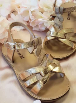 Chaussures sandales tressées fille