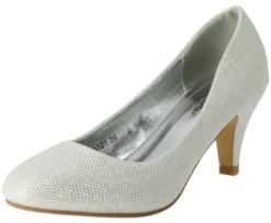 Chaussures soirée cérémonie femme scintillante petit talon