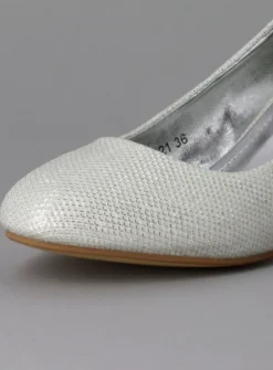 Chaussures soirée cérémonie femme scintillante petit talon