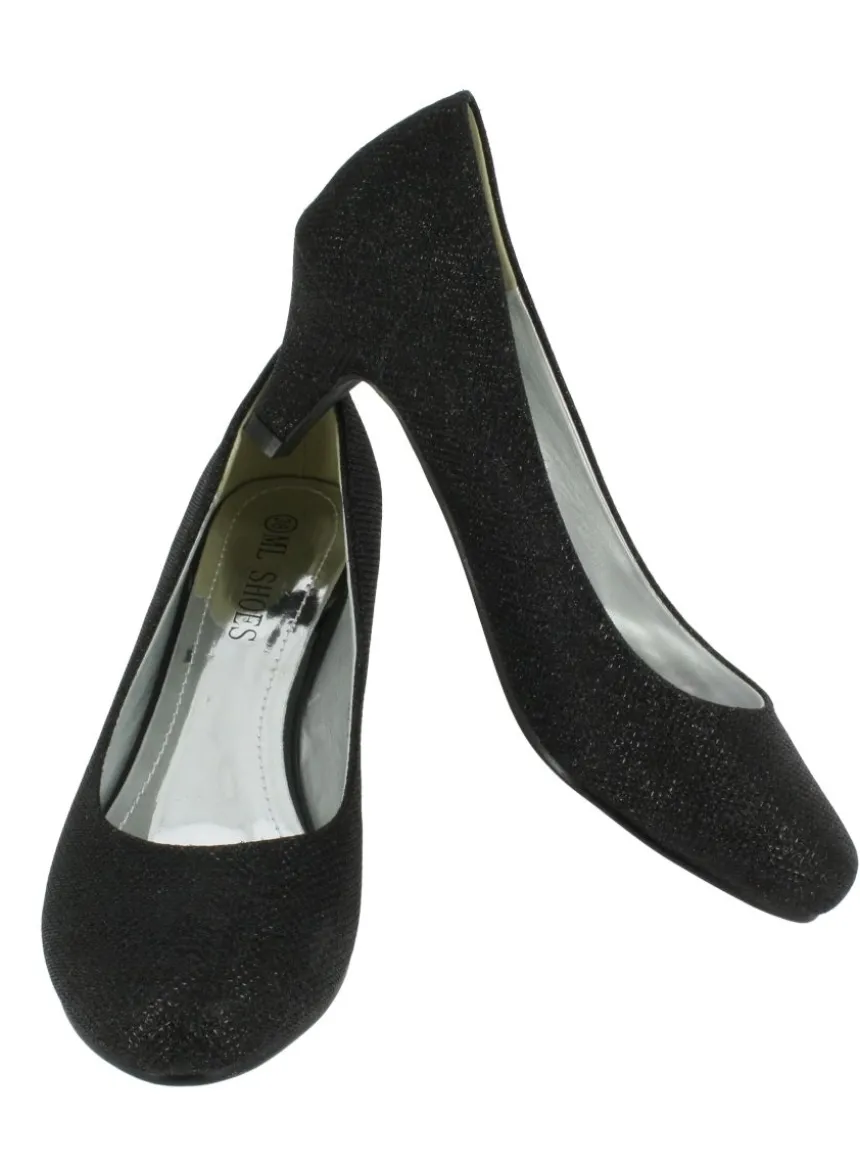 Chaussures soirée cérémonie femme scintillante petit talon