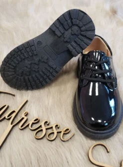Chaussures vernies noires cérémonie garçon