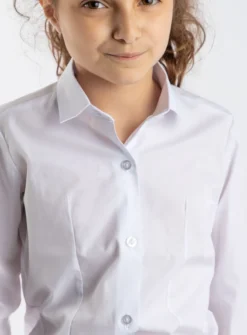 Chemise blanche manches longues fille