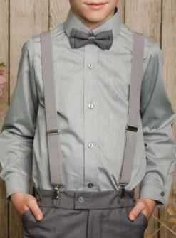 Chemise de cérémonie verte sauge garçon ML