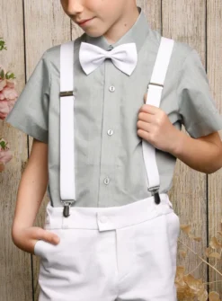 Chemise de cérémonie verte été garçon - MC