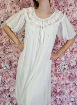 Chemise de nuit longue femme Blanc