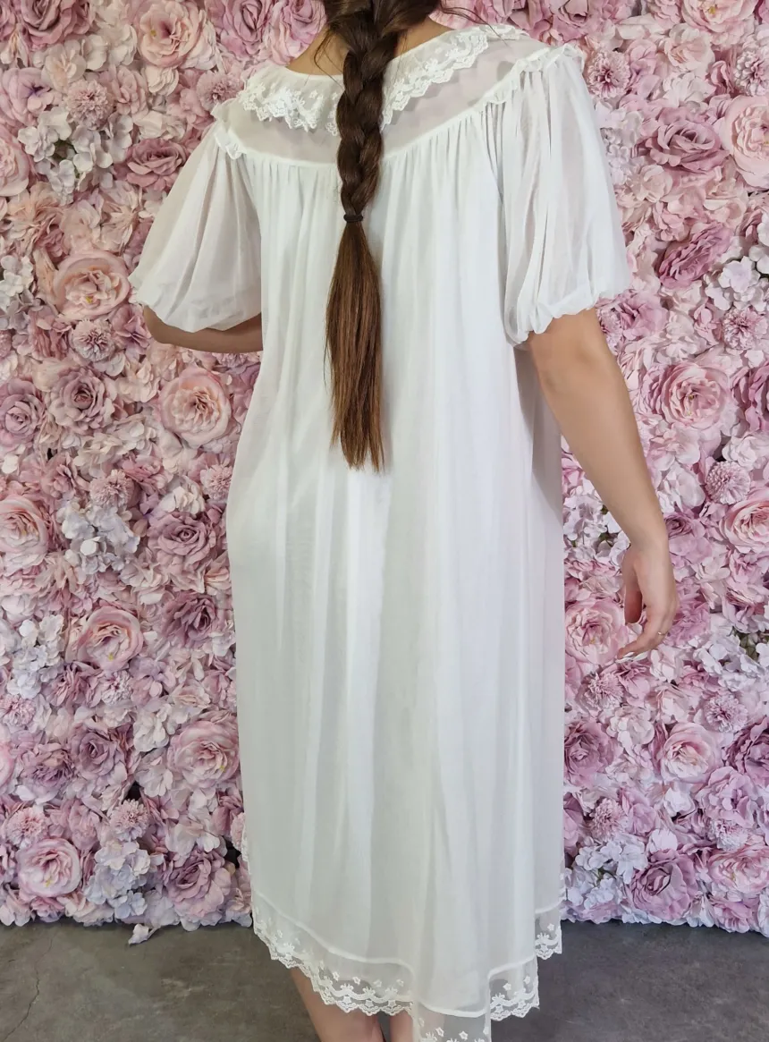 Chemise de nuit longue femme Blanc