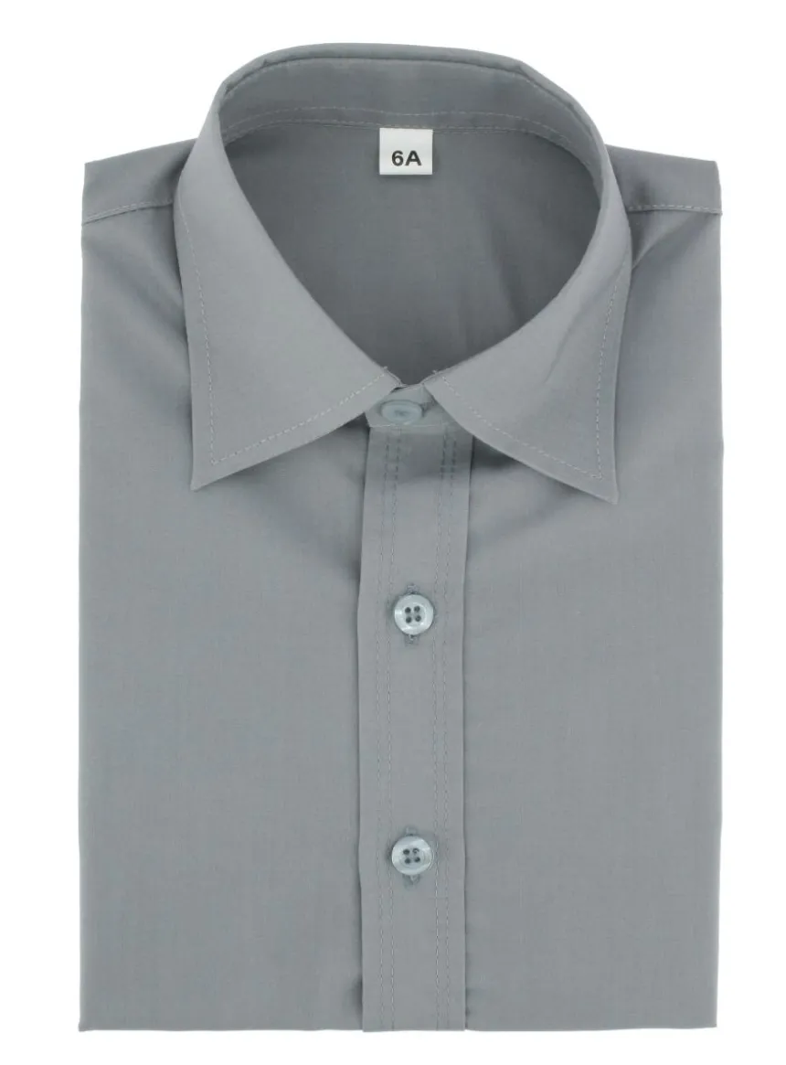 Chemise enfant habillée couleur manches longues