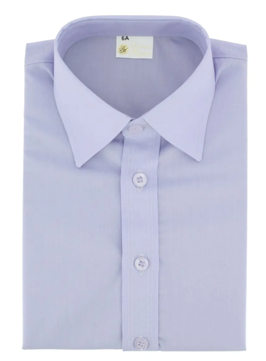 Chemise enfant habillée couleur manches longues