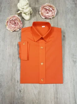 Chemise enfant habillée couleur manches longues