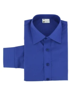 Chemise enfant habillée couleur manches longues