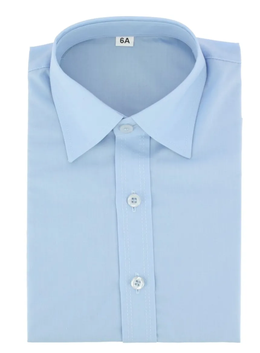 Chemise enfant habillée couleur manches longues