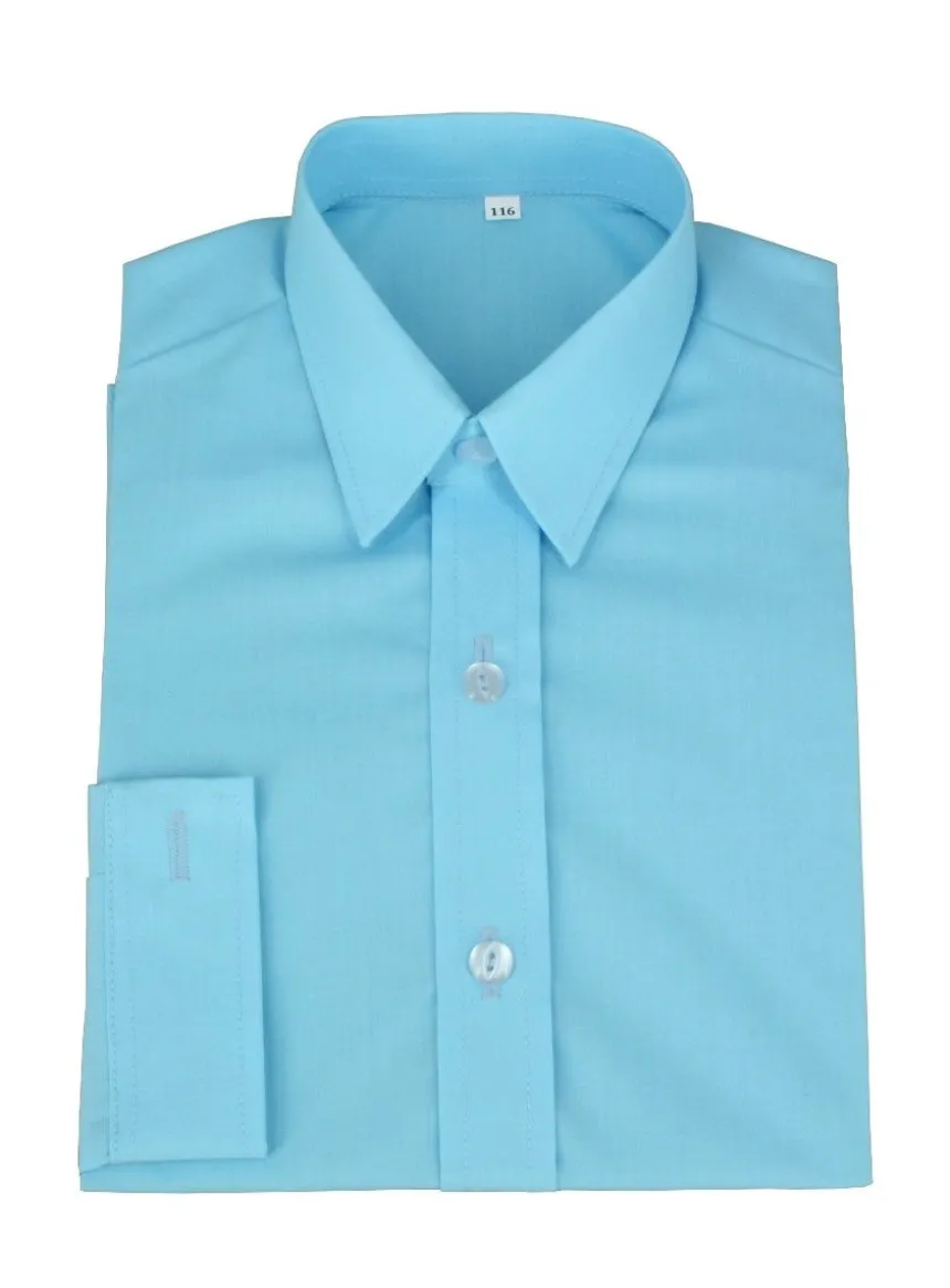 Chemise enfant habillée couleur manches longues