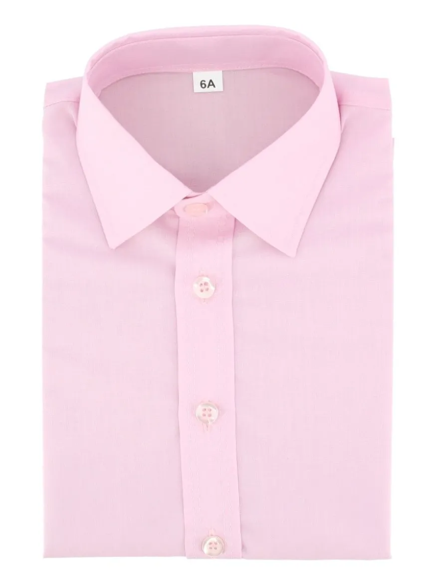 Chemise enfant habillée couleur manches longues