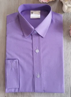 Chemise enfant habillée couleur manches longues
