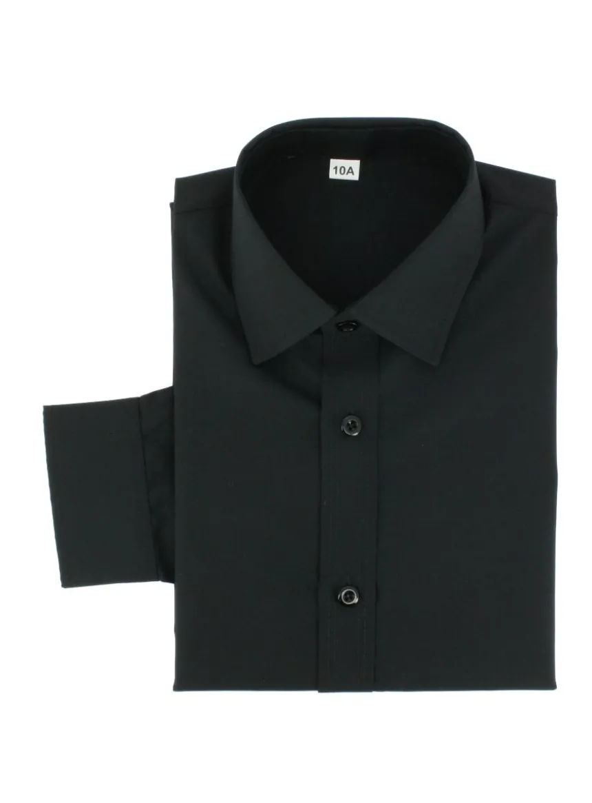 Chemise enfant habillée couleur manches longues