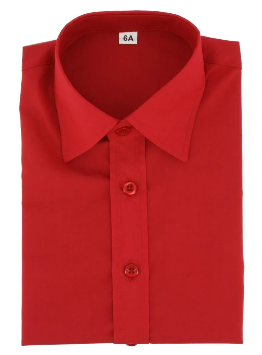 Chemise enfant habillée couleur manches longues