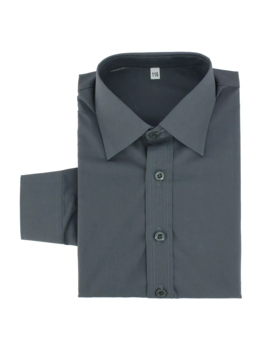 Chemise enfant habillée couleur manches longues