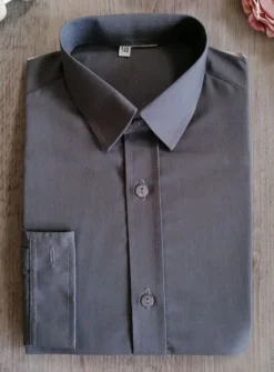 Chemise enfant habillée couleur manches longues