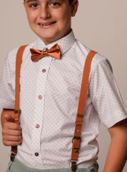 Chemise garçon manches courtes