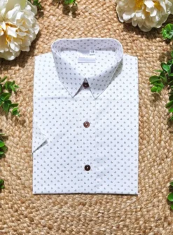 Chemise garçon manches courtes