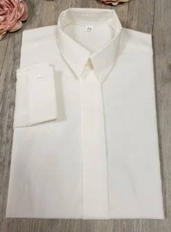 Chemise garçon smart boutons non visibles