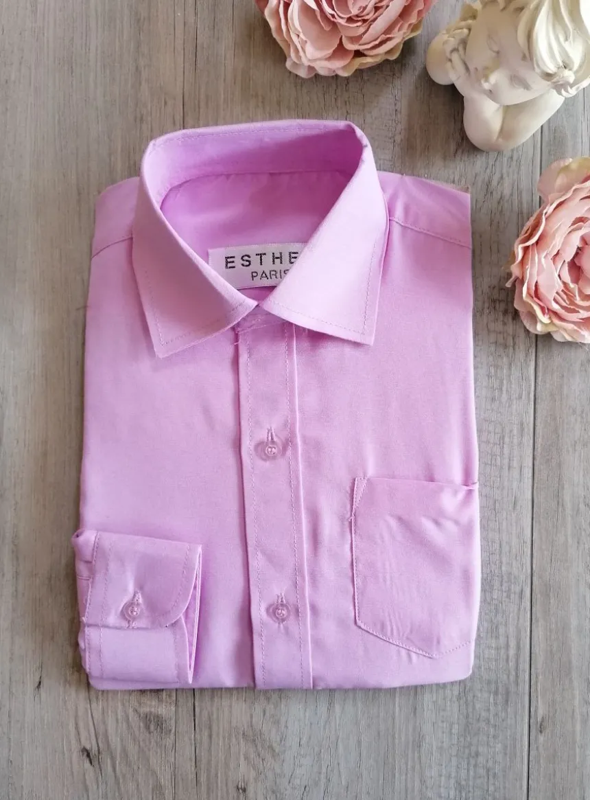 Chemise habillée enfant manches longues