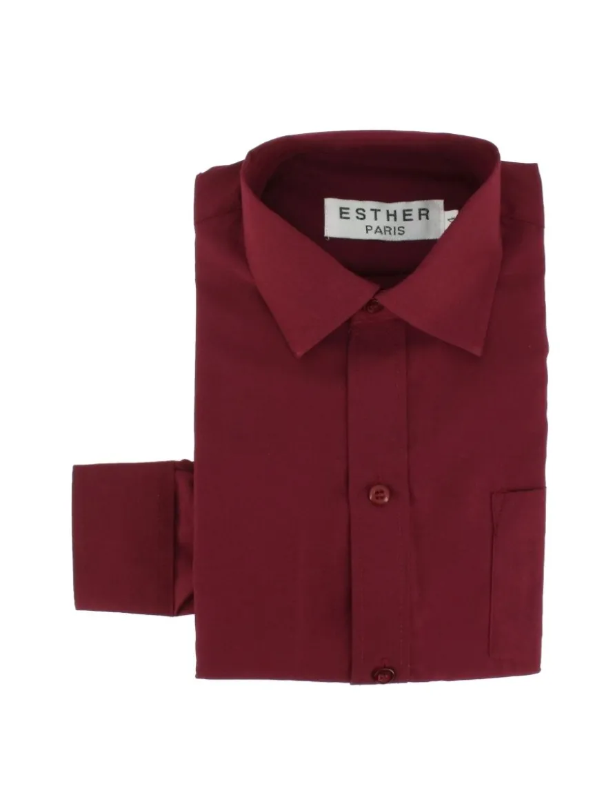 Chemise habillée enfant manches longues