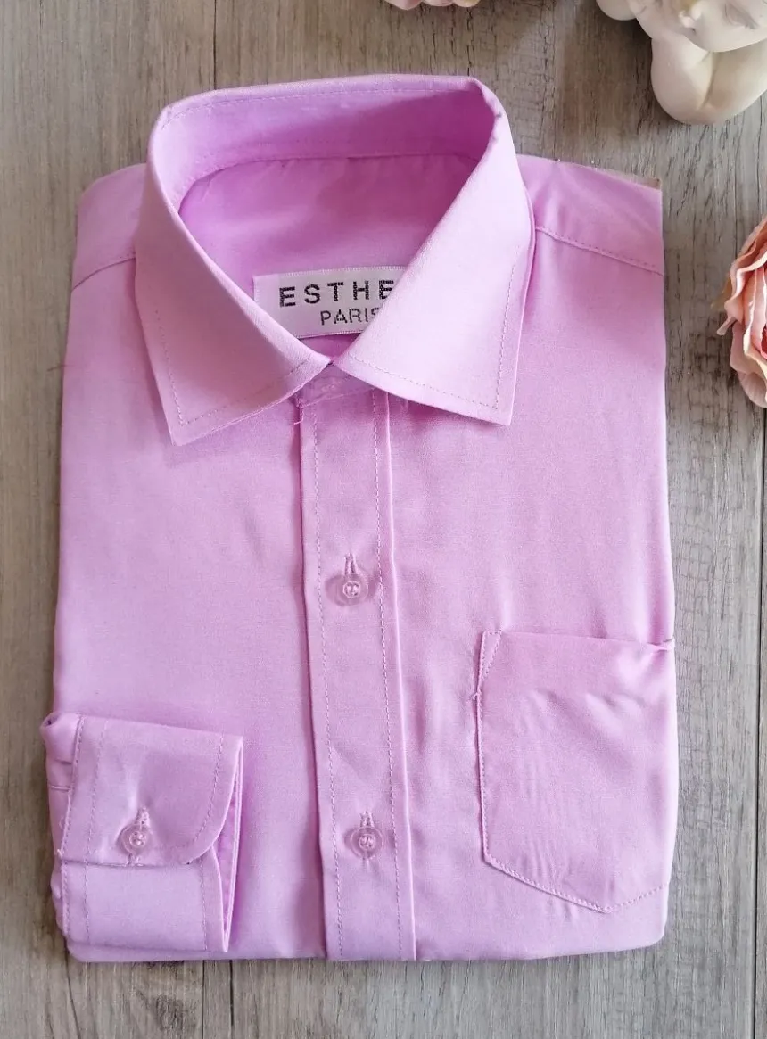 Chemise habillée enfant manches longues