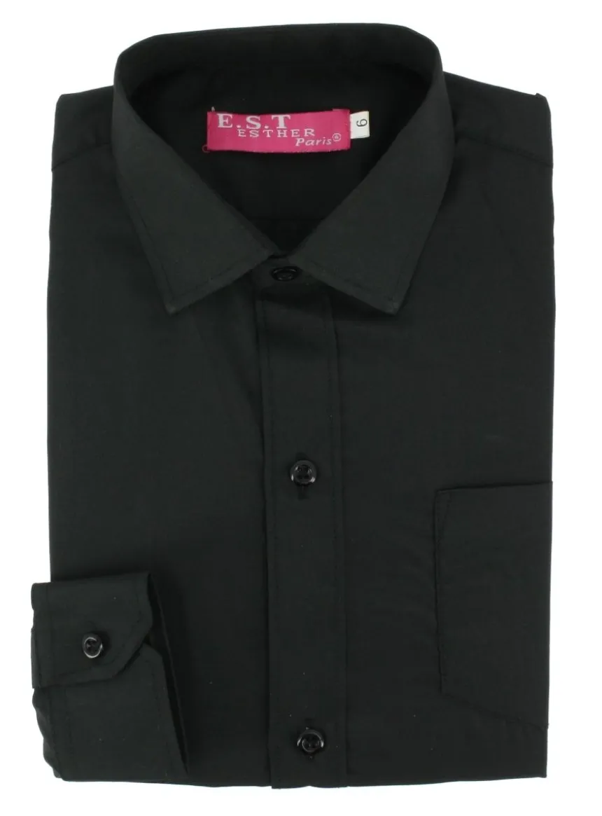 Chemise habillée enfant manches longues