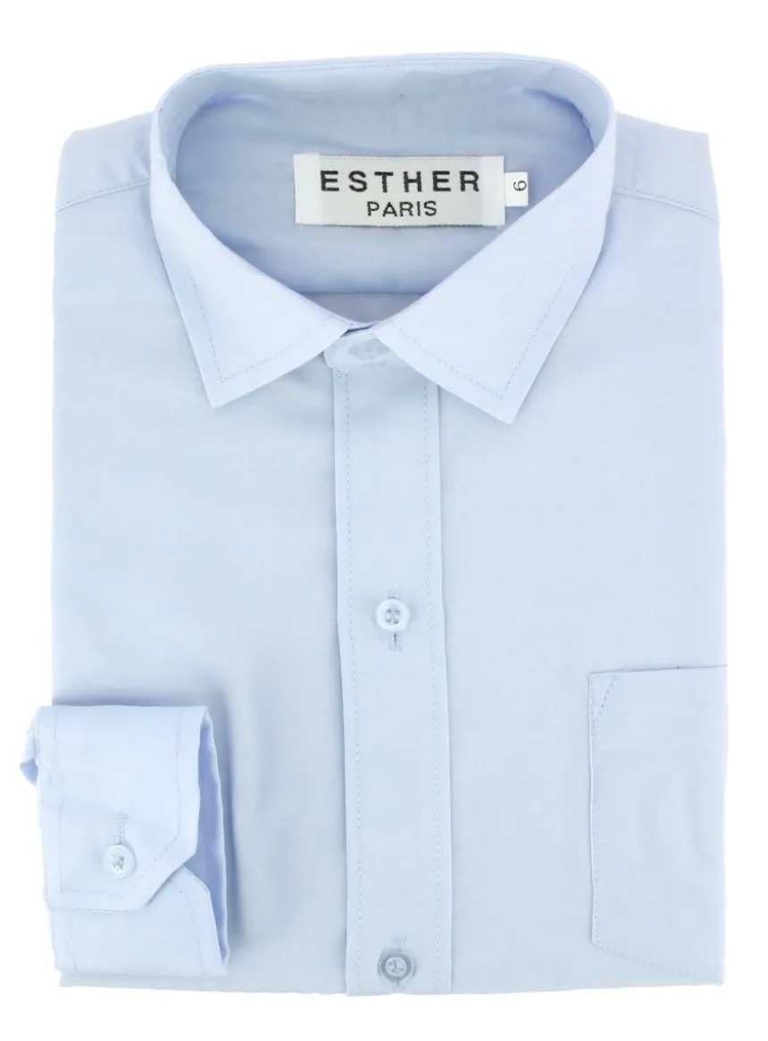 Chemise habillée enfant manches longues