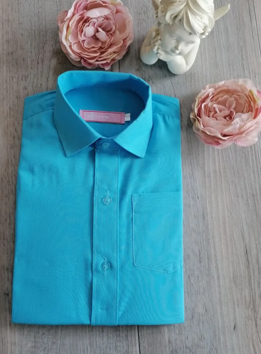 Chemise habillées enfant manches courtes