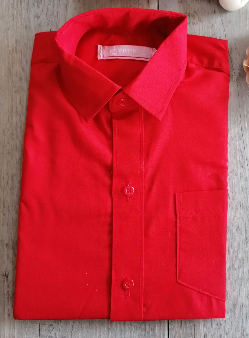 Chemise habillées enfant manches courtes