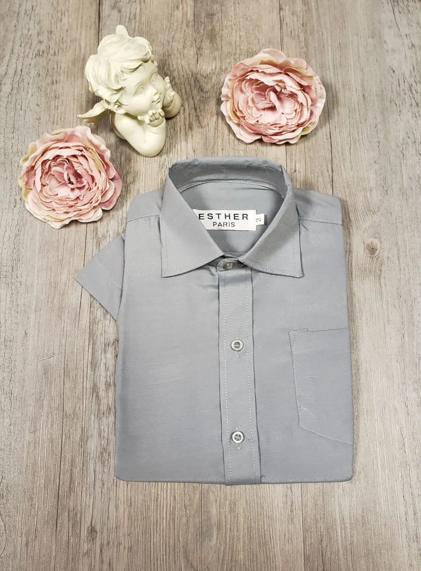 Chemise habillées enfant manches courtes