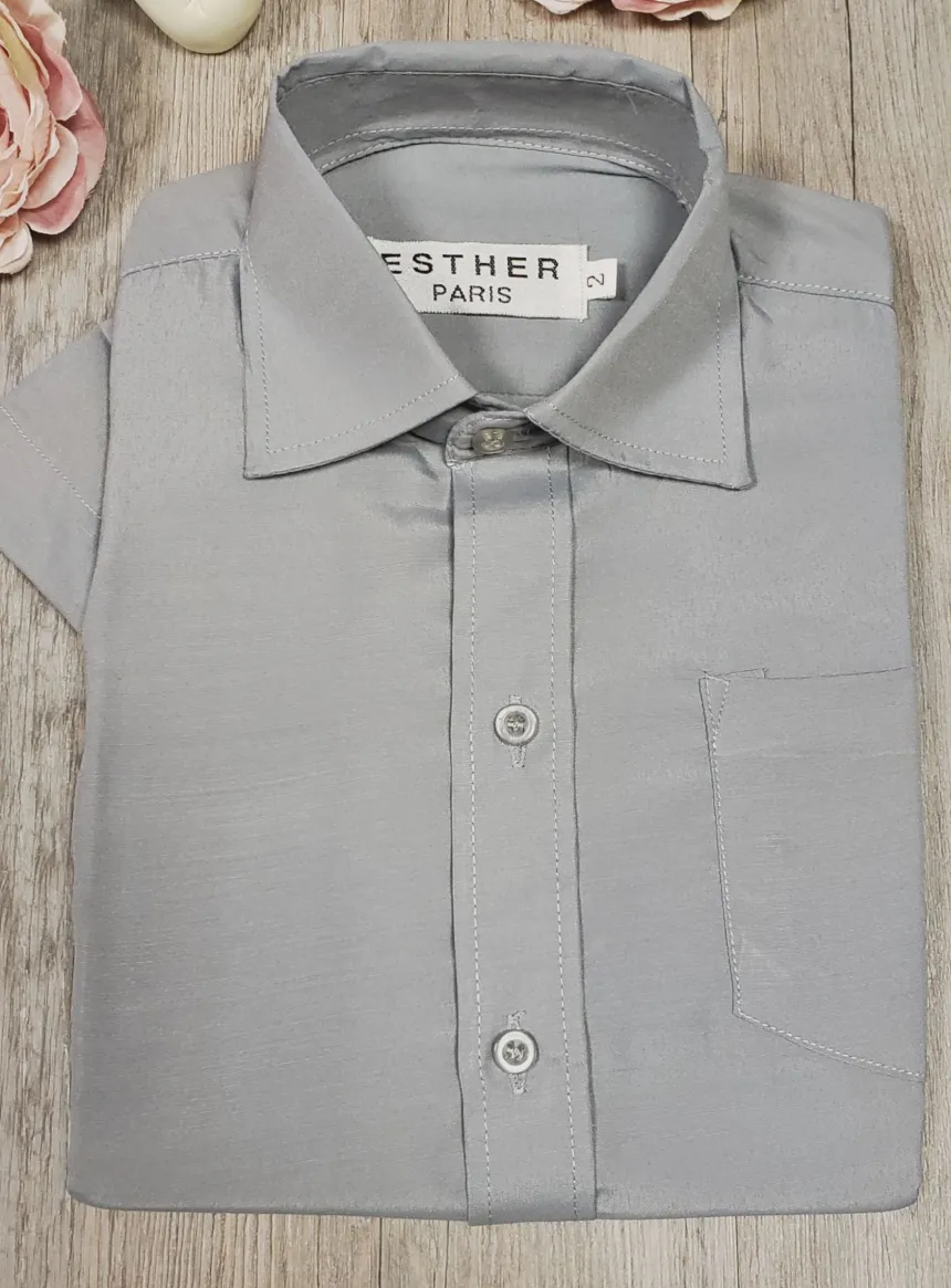 Chemise habillées enfant manches courtes