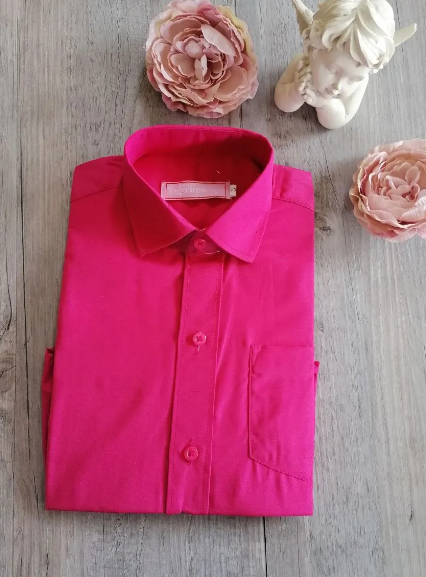 Chemise habillées enfant manches courtes