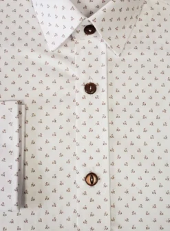Chemise imprimée cérémonie garçon manches longues