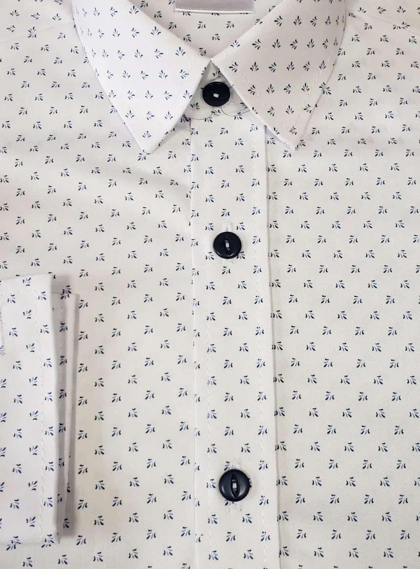 Chemise imprimée cérémonie garçon manches longues