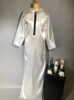 Chemise longue crémation homme Blanc