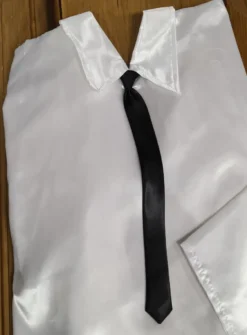Chemise longue crémation homme Blanc