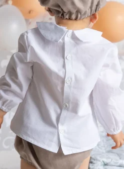Chemise manches longues vintage petit garçon