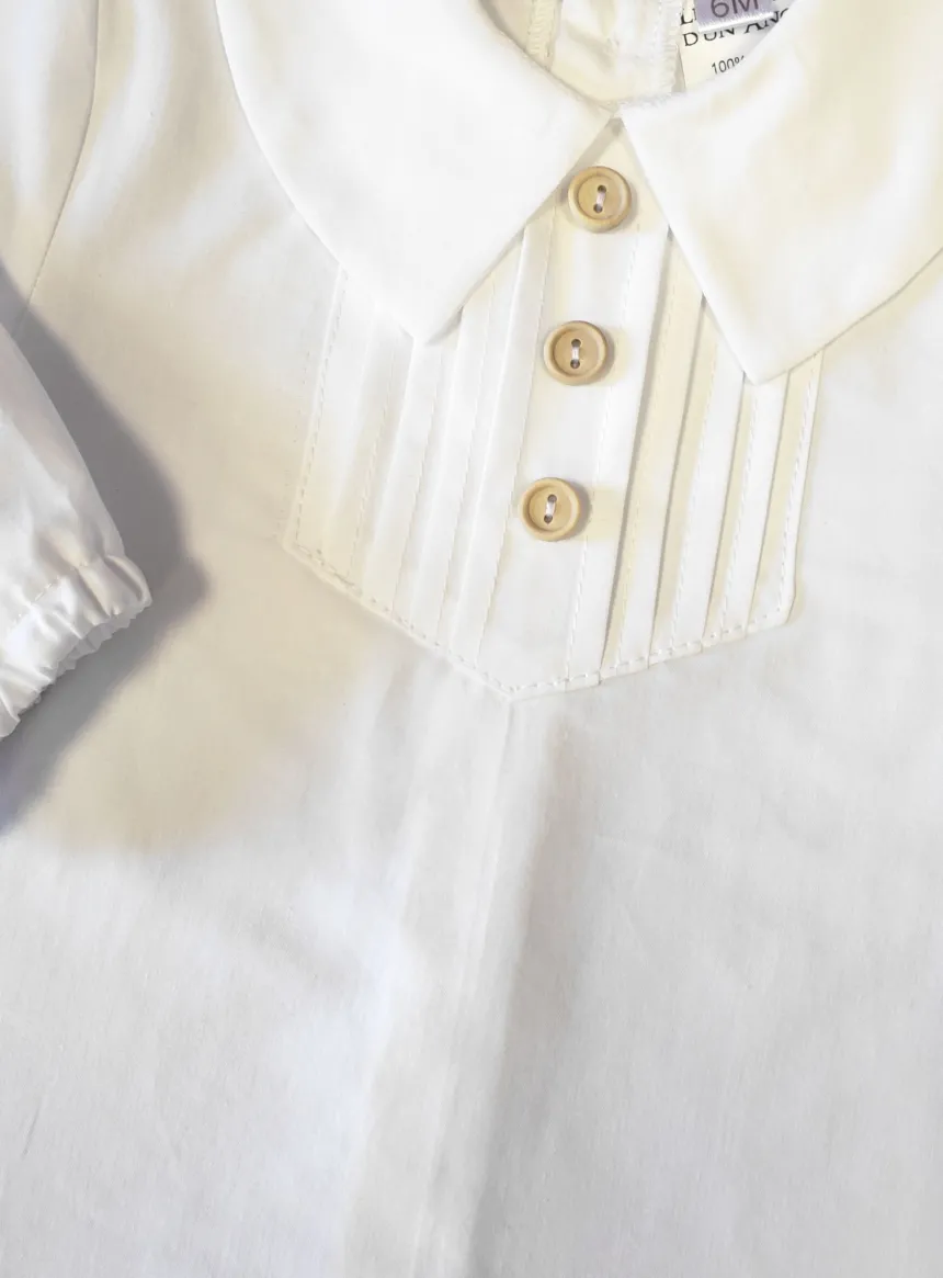 Chemise manches longues vintage petit garçon