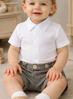 Chemises body coton manches courtes