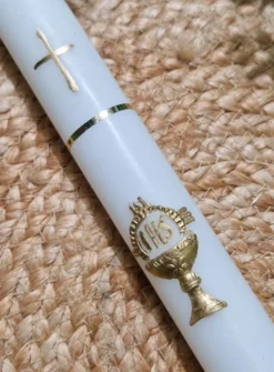 Cierge pour baptême adulte ou Communion