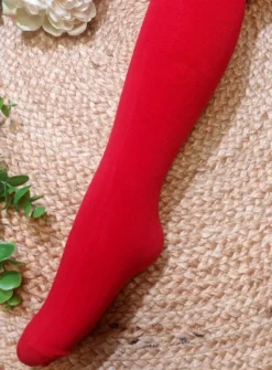 Collants coton enfant noir ou rouge