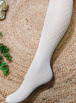 Collants enfant maille tissée