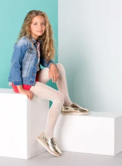 Collants enfant maille tissée